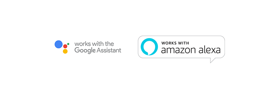 Compatible with Google Assistant and Amazon Alexa