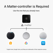 TQ1 Smart Thermostat - Black